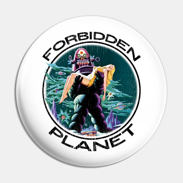 Forbidden Planet Robot Alien Babe Tee Pin by Joaddo