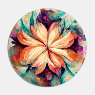 beautiful Flower Art Illustration Abstract Pattern Floral roses Pin