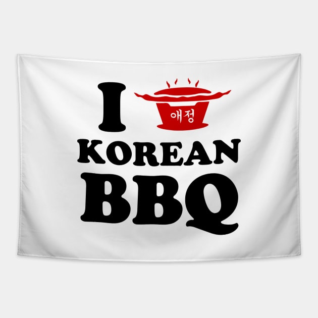 I Love Korean BBQ Tapestry by tinybiscuits