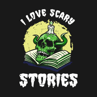 I Love Scary Stories Indie Goth Aesthetic Gothic T-Shirt