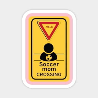 Soccer Mom crossing Magnet