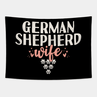 German Shepherd Wife Tapestry