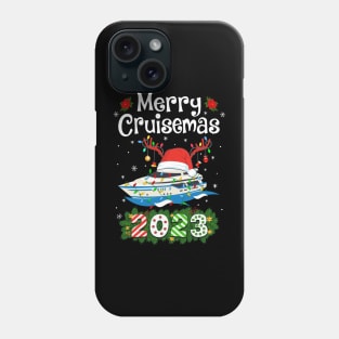 Merry Cruisemas 2023 Christmas Santa Reindeer Cruise Phone Case