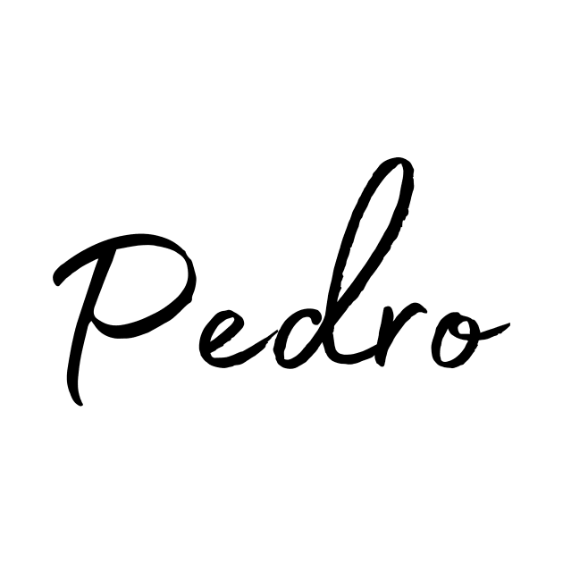 Pedro Name Calligraphy by Word Minimalism