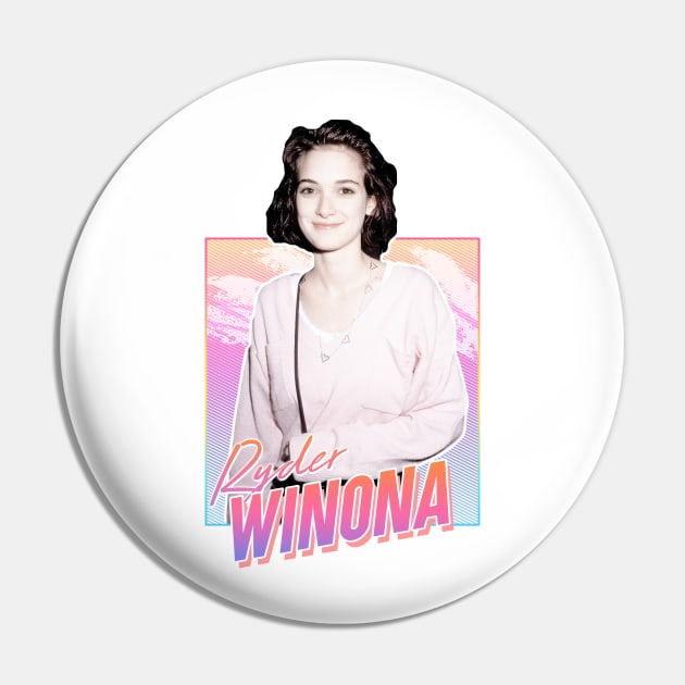 Winona Ryder - Retro Pin by PiedPiper