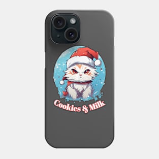 Cookies & Milk - Christmas Cat - Winter Holiday Phone Case