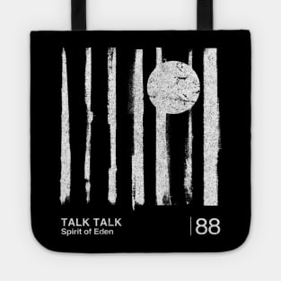 Talk Talk  / Minimalist Graphic Artwork Design Tote