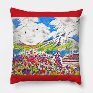 The FLower GIrl Pillow