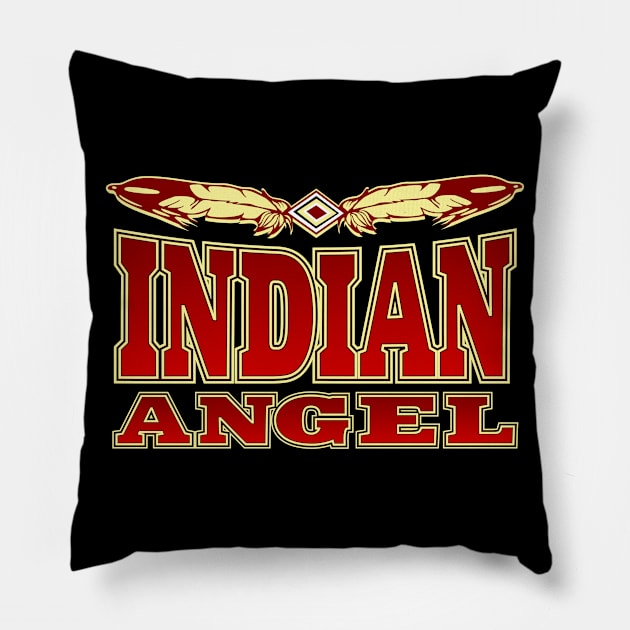 Indian Angel Pillow by MagicEyeOnly