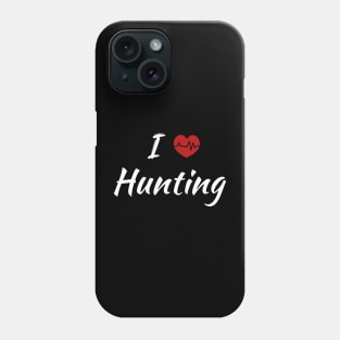 I Love Hunting Red Heart beat Birthday Gift Phone Case