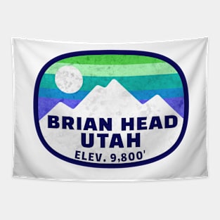 Ski Brian Head Utah Skiing Winter Sports Snowboarding Tapestry