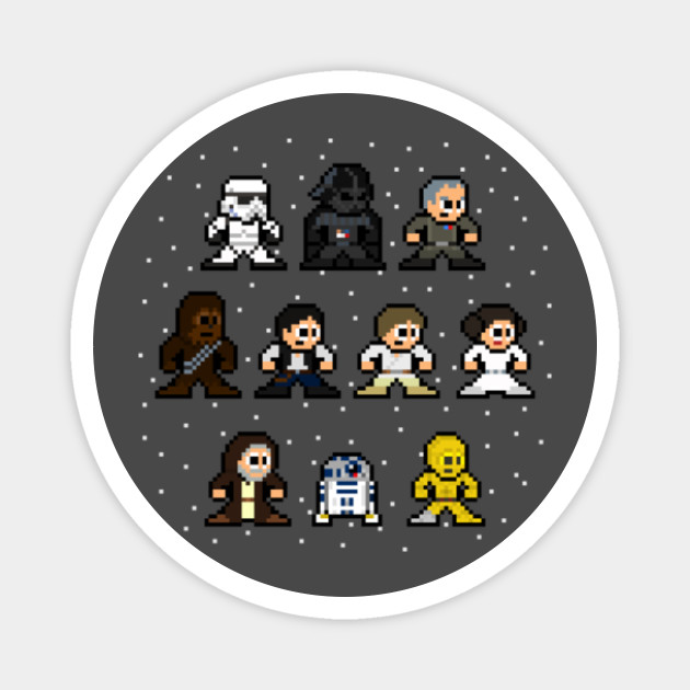A New 8 Bit Hope 8bit Pixel Art Star Wars Magnet Teepublic