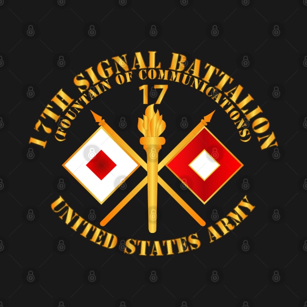 17th Signal Battalion w Unit Number - Branch - USA by twix123844