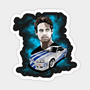 Paul Walker GTR 34 Magnet