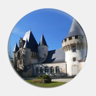 Château de Javarzay, vintage French architectural Gems Pin
