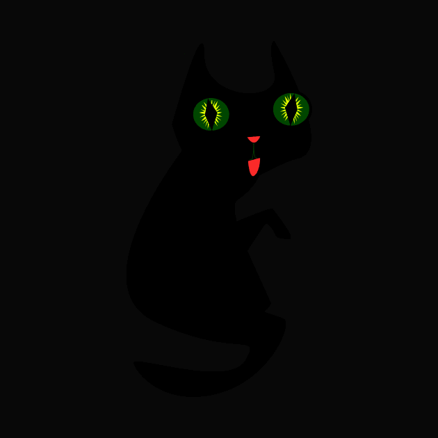 Ugly Black Cat by Alishamenjangan