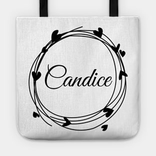 Candice name cute design Tote