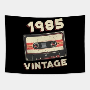 Vintage 1985 Retro Cassette Tape 35th Birthday Tapestry