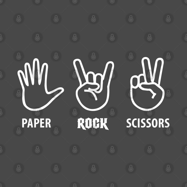 Paper Rock Scissors Game Funny Design by TopTeesShop