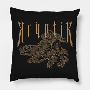 Japanese Guardian Lion V1 Pillow