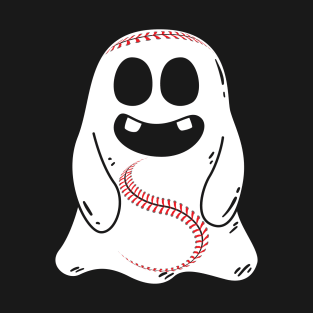 Funny Halloween Costume Baseball Ghost Boo Baseball Lover T-Shirt