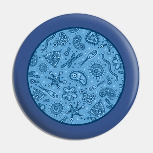 Through the Microscope (Blue) Pin