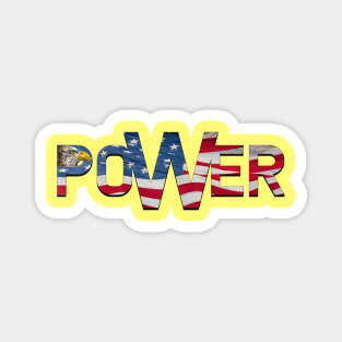 The Power Of USA in the 4th July Magnet