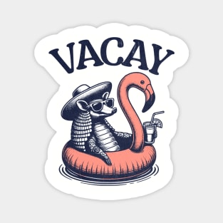 Vacay - Floating Armadillo Magnet