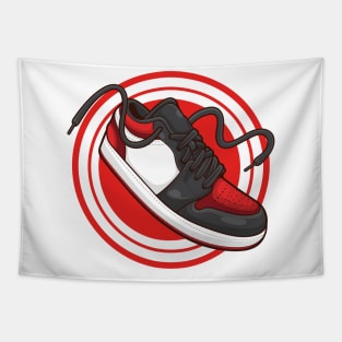 AJ 1 Bred Toe Sneaker Tapestry