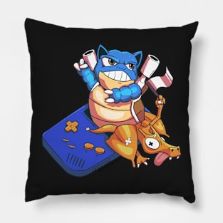 Blue versus Red GB Pillow