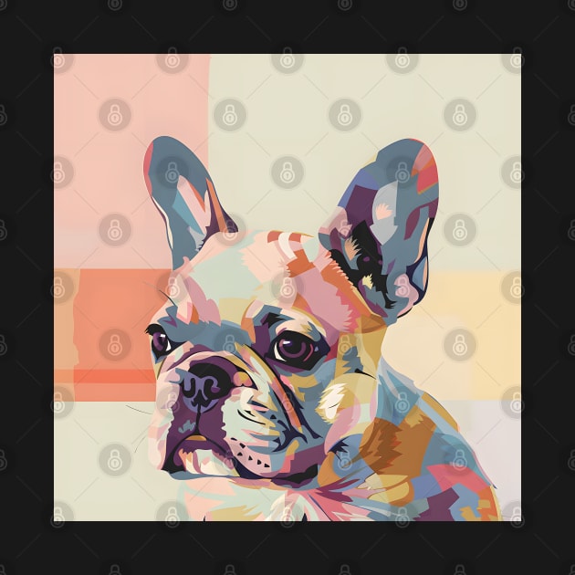 Retro French Bulldog: Pastel Pup Revival by NatashaCuteShop