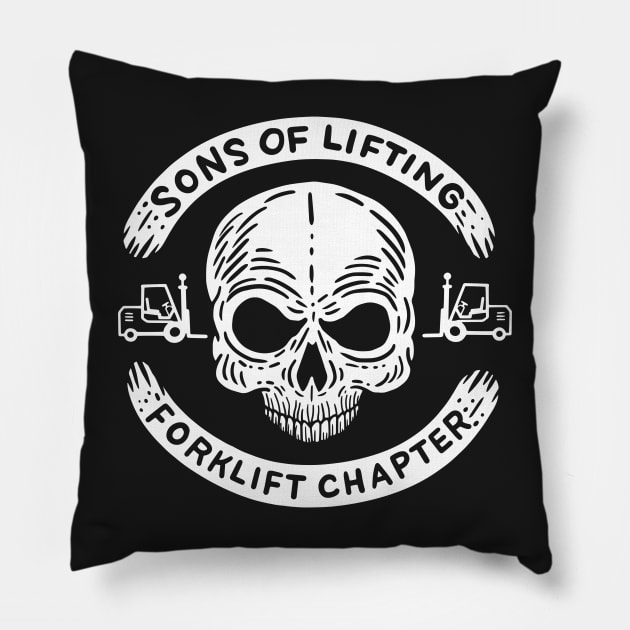 FORKLIFT OPERATOR: Forklift Chapter Gift Pillow by woormle