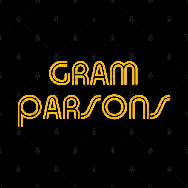 Gram Parsons // Outlaw Country Cosmic Type Tribute by darklordpug