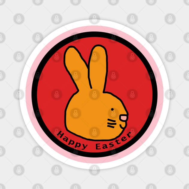 Happy Easter from the Funny Easter Bunny Magnet by ellenhenryart