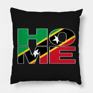 St Kitts Flag Collection Spelling HOME - Nevis - Soca Mode Pillow