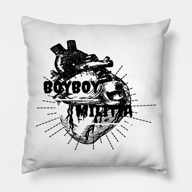 Boyboy Militia - Life collection (black) Pillow by BoyboyMilitia 