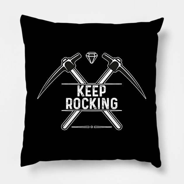 Geology - Keep Rocking Pillow by Kudostees