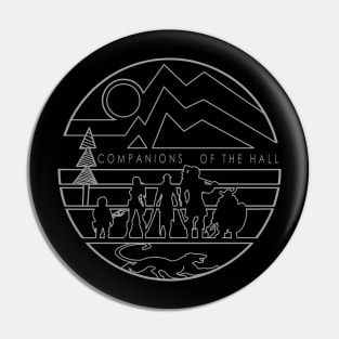 Companions Line Art Pin