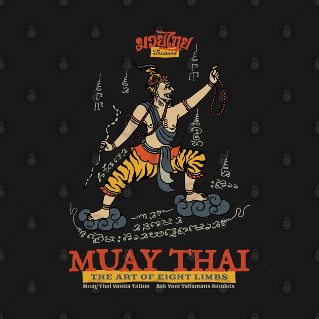 Muay Thai Tattoo Sak Yant Hermit by KewaleeTee