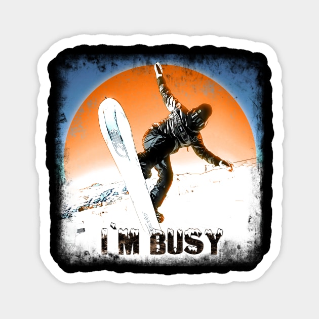 snowboarding Magnet by ElArrogante