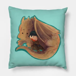 A boy and his dragon Pillow