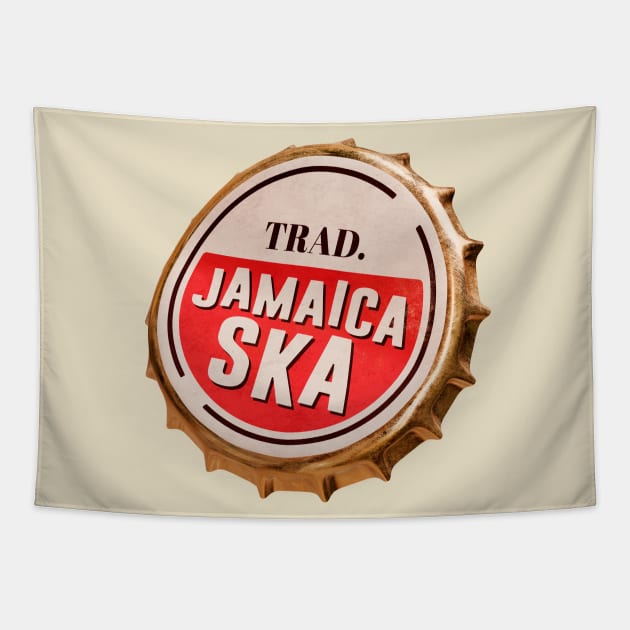 Traditional jamaica ska bottle cap Tapestry by Jomi