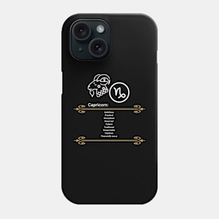 Capricorn traits Phone Case