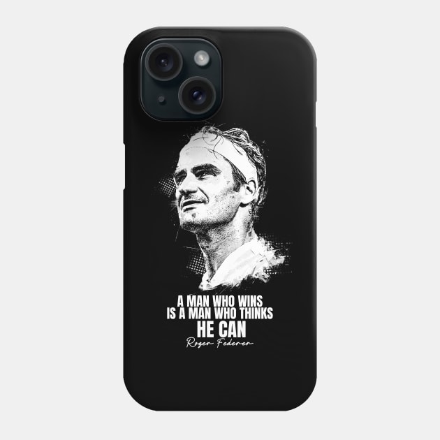 Roger Federer Quote Phone Case by Yopi