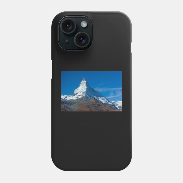 Matterhorn, Zermatt, Valais, Switzerland, Europe, autumn Phone Case by Kruegerfoto