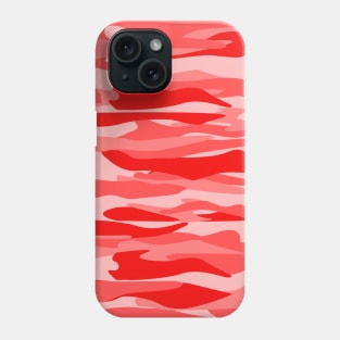 Red Tone Abstract Camouflage Phone Case