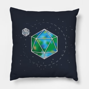 Earth Icosahedron Pillow