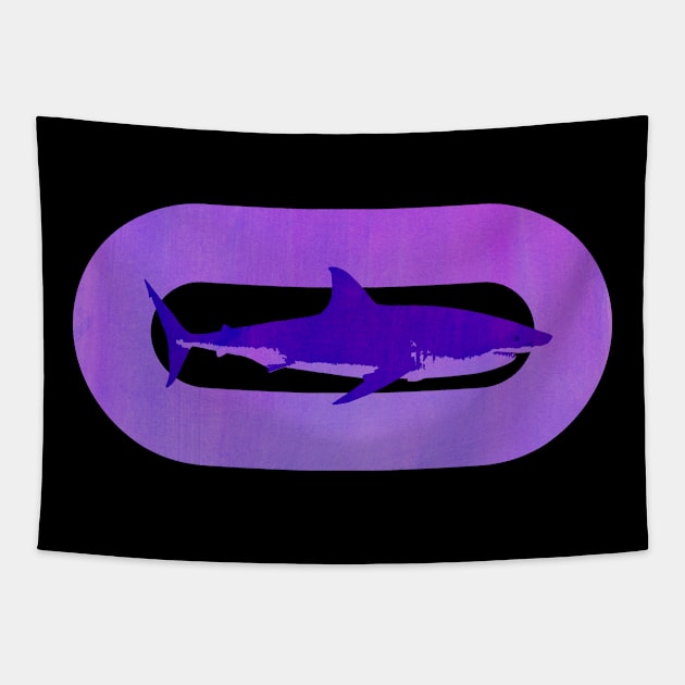 Shark Logo Tapestry by Moon Lit Fox