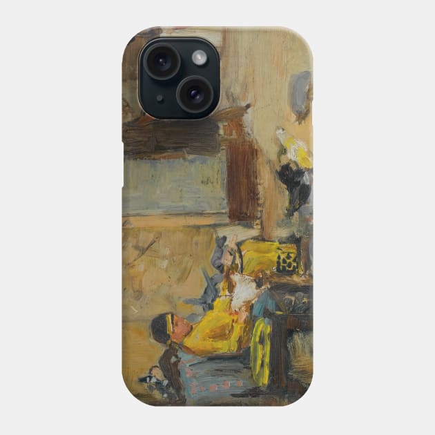 The Favourites of The Emperor Honoriuss(Sketch) by John William Waterhouse Phone Case by Classic Art Stall