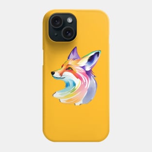 Pastel Watercolor Fox Phone Case